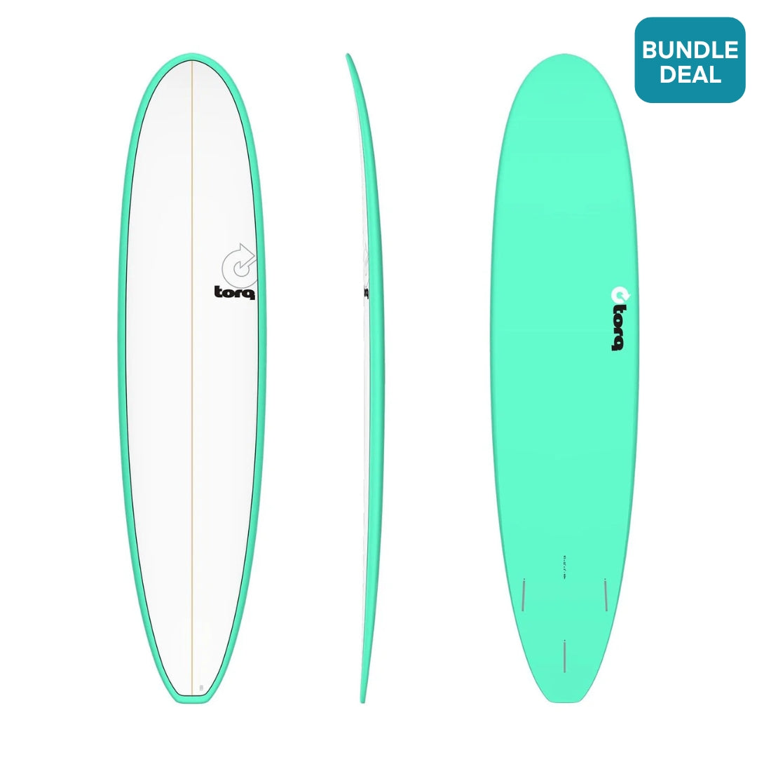 Torq TET Long Surfboard in Pinline Seagreen