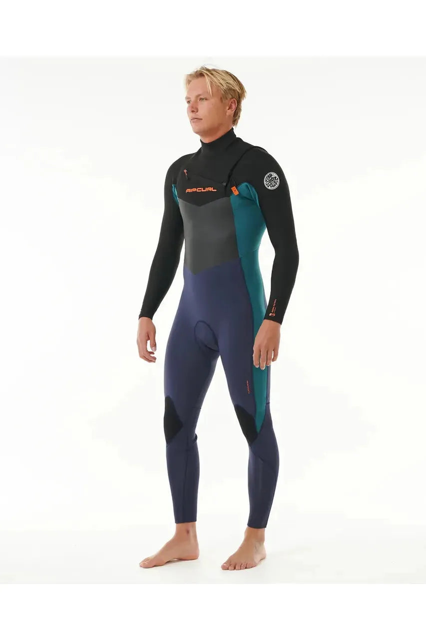 Rip Curl Dawn Patrol Chest Zip 4/3 GB Steamer Wetsuit Purple Night