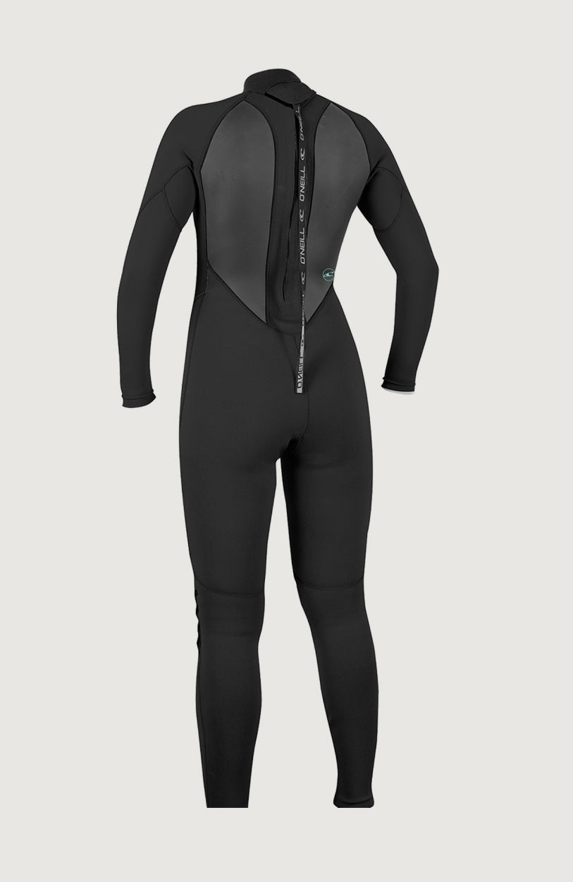 O'Neill Womens Reactor 2 3/2 Back Zip Full Wetsuit Black