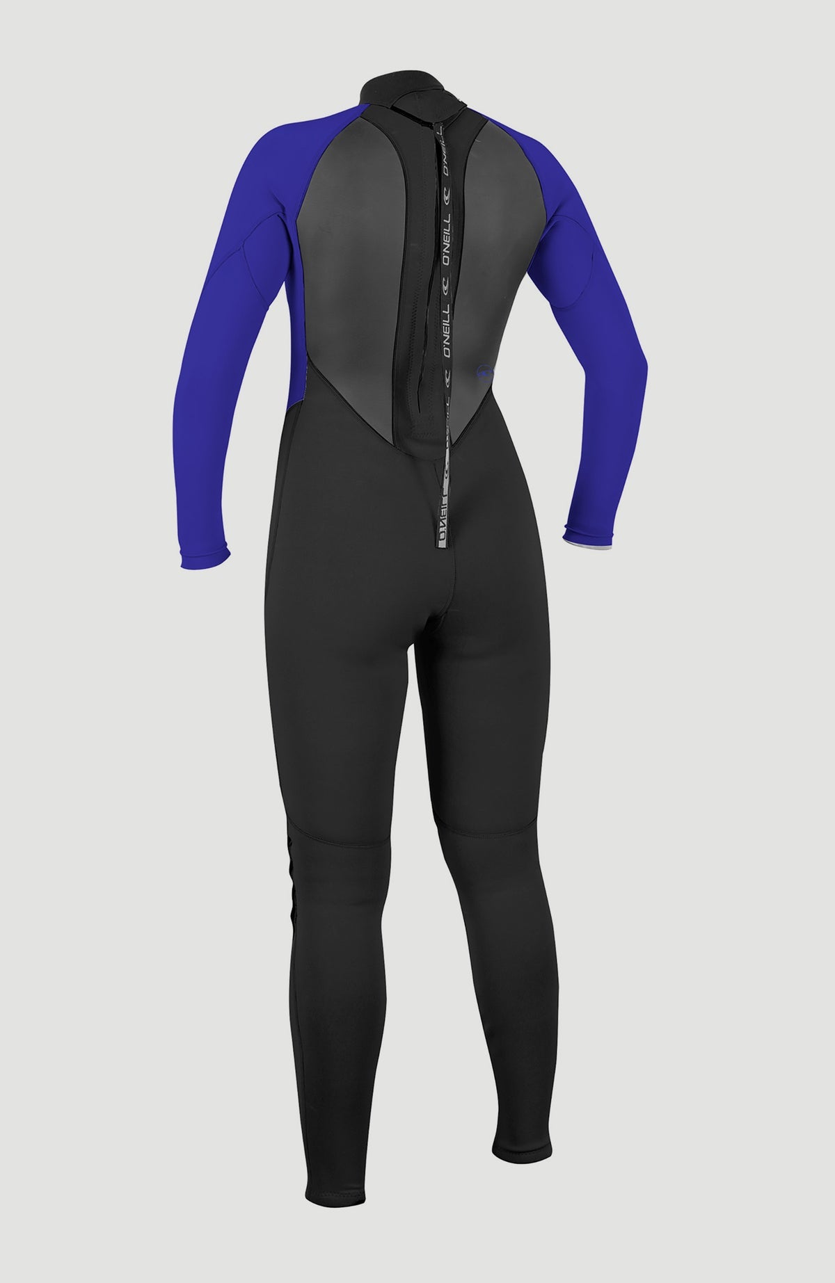 O'Neill Womens Reactor 2 3/2 Back Zip Full Wetsuit Black/Cobalt