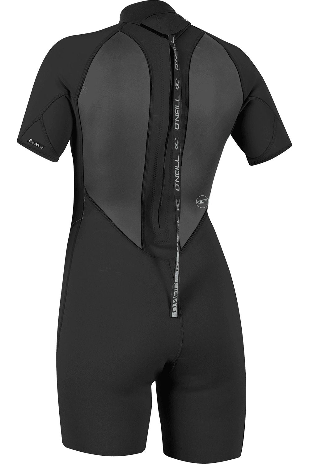 O'Neill Reactor 2 Women's 2mm Back Zip Short Sleeve Spring Black