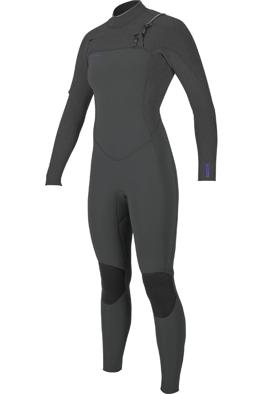 Image of O'Neill Hyperfreak Women's Wetsuit 4/3+ Chest Zip Gunmetal from the front