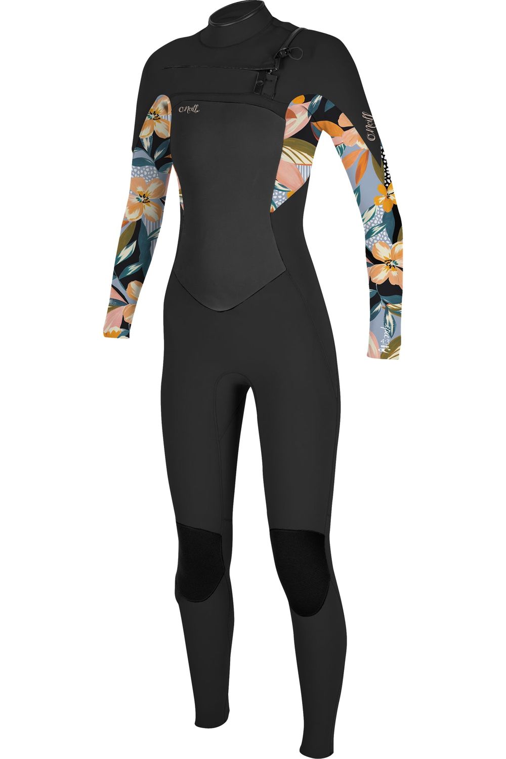 O'Neill Girls Epic Wetsuit 4/3 Chest Zip Full Black Demiflor