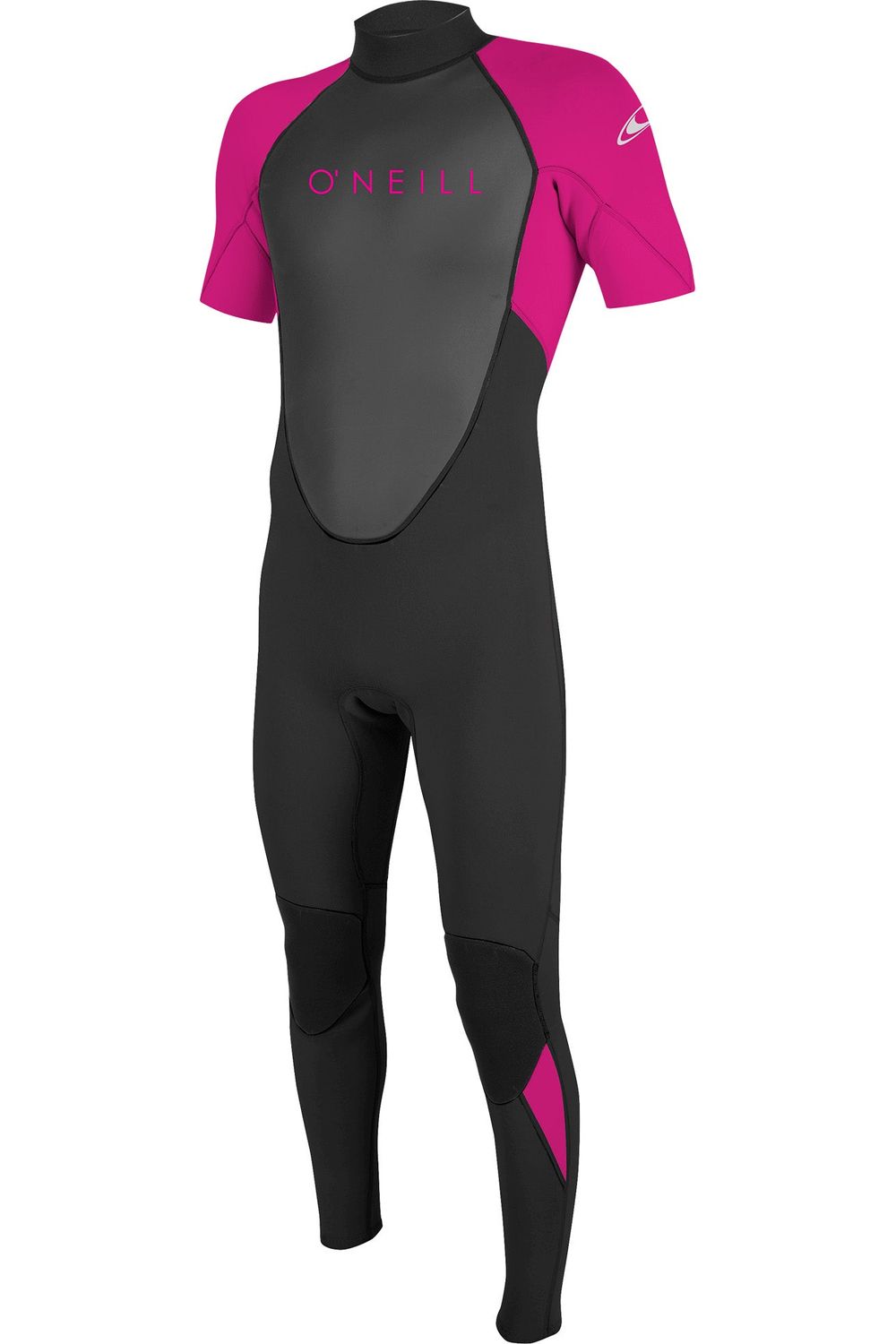 O'Neill Youth Reactor 2mm Wetsuit Back Zip Short Sleeve Black Berry