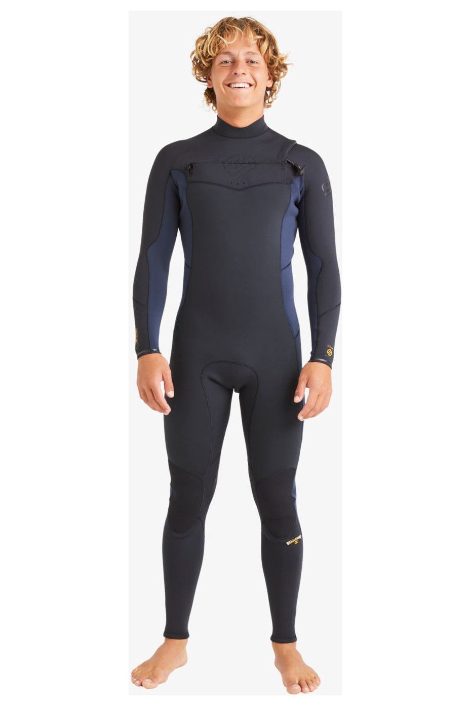 Billabong 4/3 Absolute Natural Chest Wetsuit Zip Dark Navy
