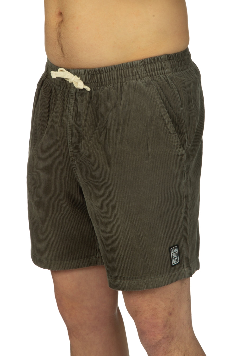 BamBooBay Chill Cord Shorts Olive