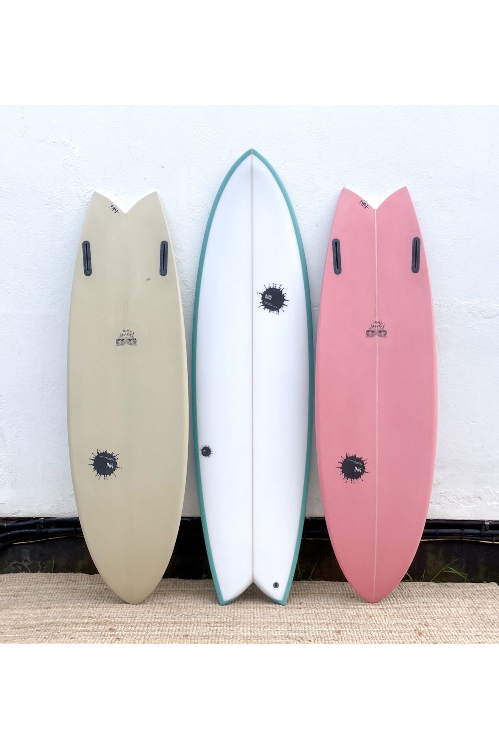 Tiki Custom Surfboard - 6'4 Parrot Twin - Ice Aqua